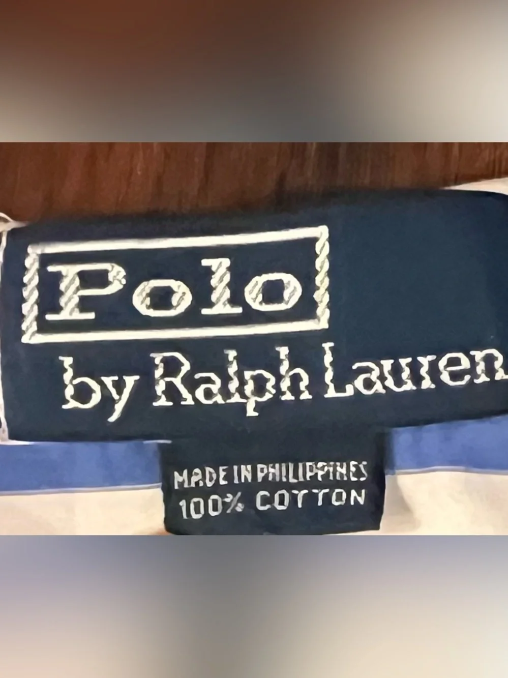 Polo Ralph Lauren Shirt Blue White Striped Short Sleeve 100% Cotton Soft Mens XL